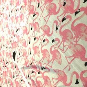 Pink Flamingo  Round Picnic Outdoor Tablecloth - , Umbrella Space